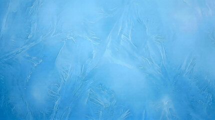 Obraz premium Blue ice, frozen texture, glacial background, winter pattern
