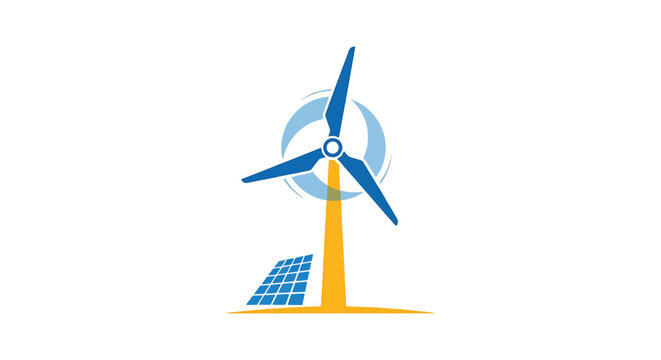 next generation energy Line minimal abstract creative illustration