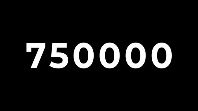 Digit counter from 0 to 900 000	
