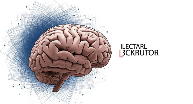 Human Brain Anatomy Organ Structure.