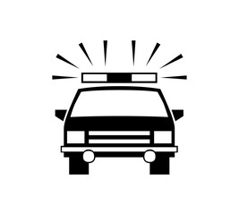 Emergency Police Patrol Car Icon © Afaaz