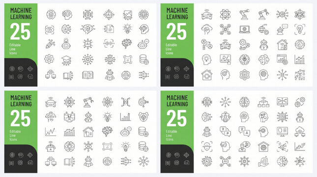 Minimalist flat pack furniture icons set including chairs, tables, sofas, and storage units isolated on white background, Vector