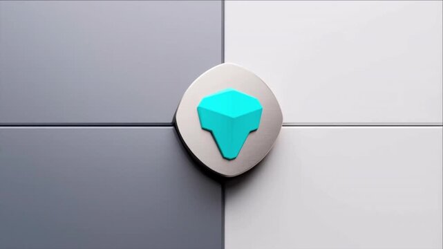 論理と創造の統合を象徴する脳型パズルの欠片がチタンで結ばれる抽象背景