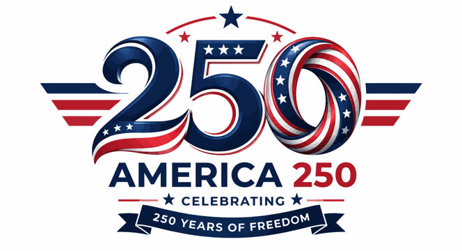 America 250 celebrating 250 years of freedom with wings