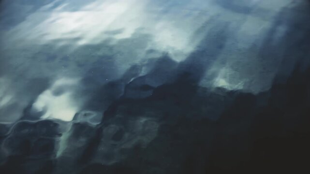 Water surface ripple in slow motion background stock footage
