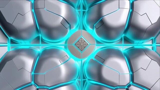 的確な意思決定と認知制御を象徴する前頭葉パズルの欠片がチタンで結ばれる抽象背景