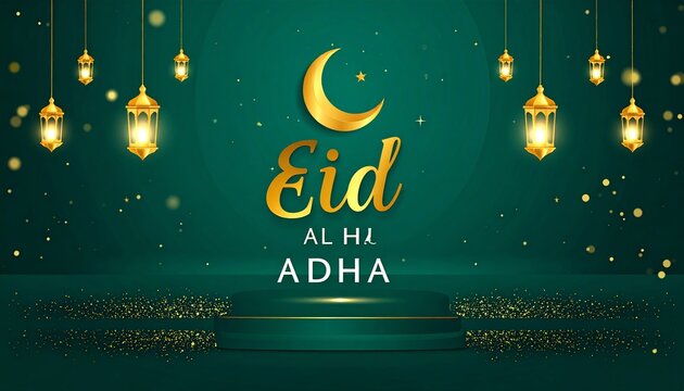 Eid al Adha Muslim Holiday Greeting.