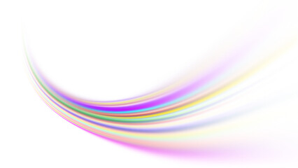 Obraz premium Vibrant Purple and Gold Curved Light Trails on Black