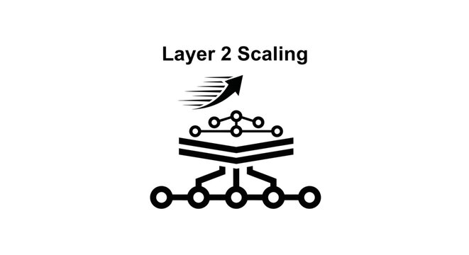 Layer 2 Scaling Technology Icon - Network Growth and Expansion