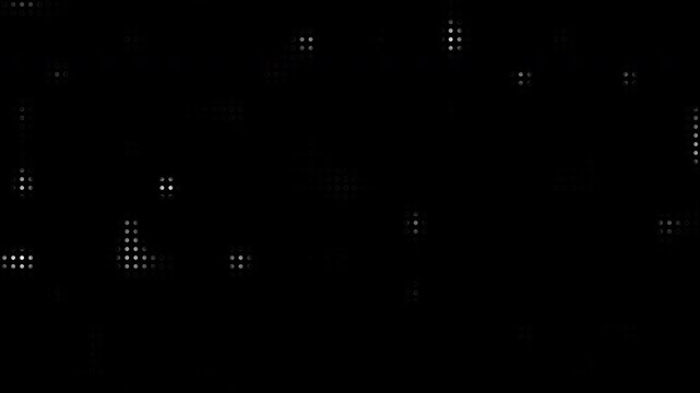 Animated abstract technology dark background random dots and grid stop motion 4K resolution.Video effect for video editing.