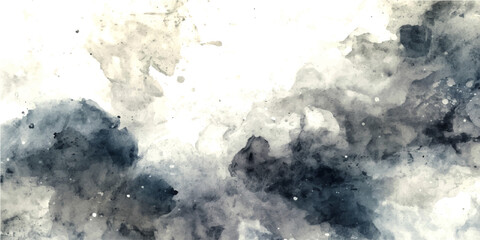 Obraz premium Abstract fluid art in shades of blue and gray creates an ethereal and cosmic texture, evoking a sense of space and artistic expression