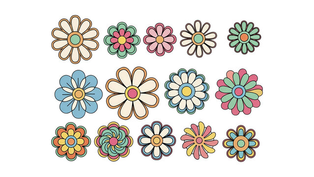 A seamless vector illustration design featuring a decorative set of colorful Easter eggs and spring floral patterns with vintage nature elements