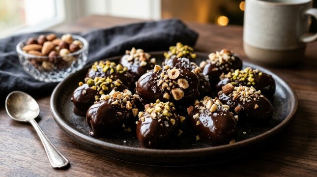 dates cake with nuts