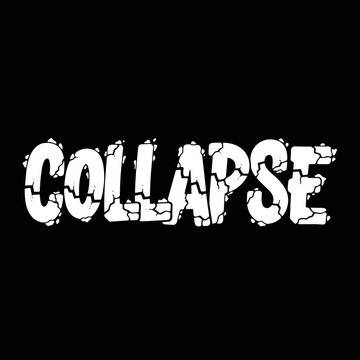 Cracked Text Collapse Word Effect.