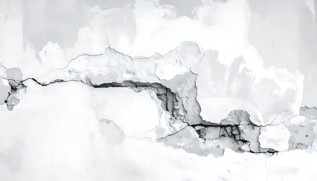 Black and white abstract cloudy landscape.