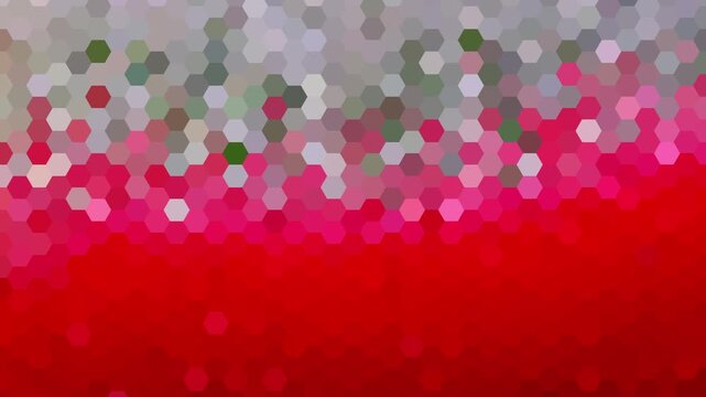 interlocking colored geometric shapes changing abstract motion background, mosaic pattern, commonly used for digital signage, VJ loops, and web design textures