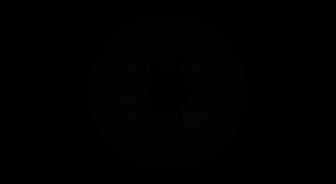 Abstract sound wave circle audio spectrum visualization animation