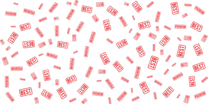 and stamp pattern on transparent background