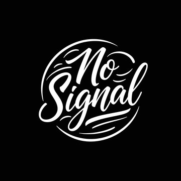 No Signal White Text Logo.