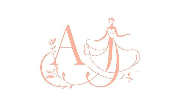 Elegant feminine monogram