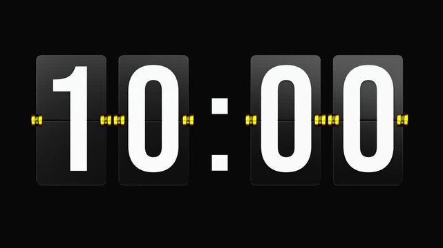 Flip Clock Countdown 15 Seconds