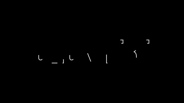 Click here outline stroke text animation