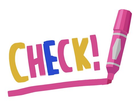 SNSブログに便利な「チェック」文字イラスト