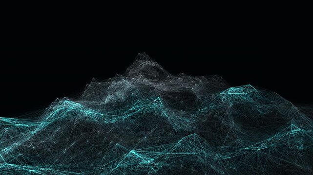Flawless mathematical seamless loop of Lidar Cityscape. 4K Apple ProRes 422HQ at 30fps. Dark neon tubing background features echoing ripple rings. Centered layout. High-end tech visual.