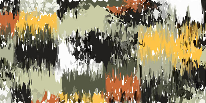 Abstract blotched random paint splatter seamless pattern. Dense grungy mottled effect fabric texture design with tileable all over print. For speckled impressionism style wallpaper backdrop.
