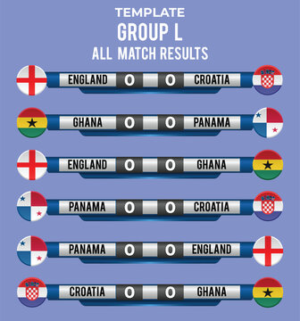 Group L Soccer Fixtures and Match Result Template for 2026 Championship