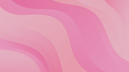 Obraz premium Abstract pink beauty wave background, modern dynamic feminine wallpaper. Suitable for women's theme, branding, events, ads, web banners, templates, pages and more