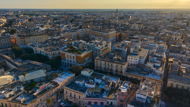 Lecce, Puglia, Italy, aerial drone view