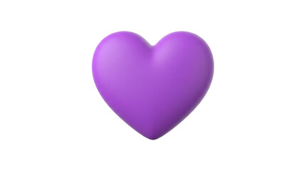 Obraz premium Purple heart shape symbol icon