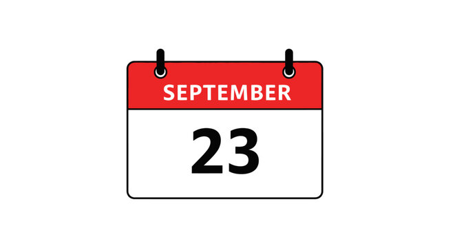 September 23 calendar date page.