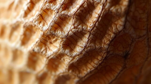Fascinating textures of a peanut shell captured in exquisite detail.