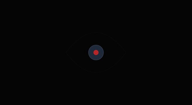 Digital eye animation: minimalist cybersecurity motion animation