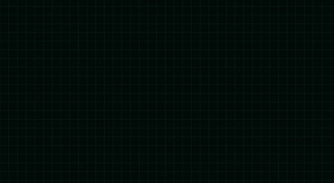 Digital blueprint grid background, dark green technical graph paper texture, minimalist geometric pattern for engineering and architectural design