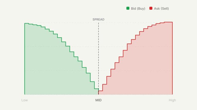 Market Depth Chart Presentation S p 500 Bid Ask Spread