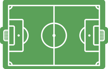 Green soccer field with white lines and goals at each end © Khatunay JANNATARA