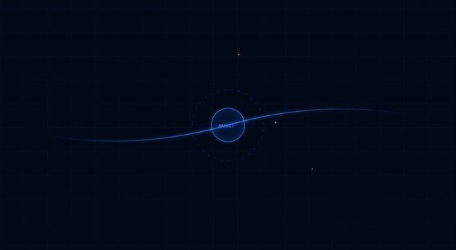 Digital target interface hud motion for tech data analysis animation