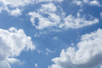 Obraz premium blue sky with clouds . nature background
