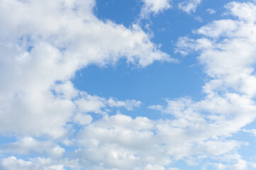 Obraz premium blue sky with clouds . nature background
