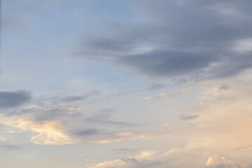 Fototapeta premium Overcast sky background with clouds