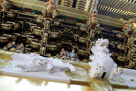 yomeimon gate in a buddhist and funerary complex (tosho-gu) in nikko in japan 