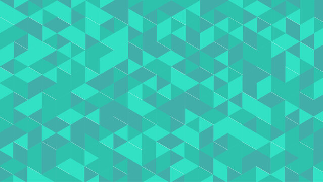 Turquoise Abstract Geometric Triangle Pattern Background with Modern Polygon Mosaic Shapes, Minimal Digital Design for Wallpaper, Branding and Creative Backdrop