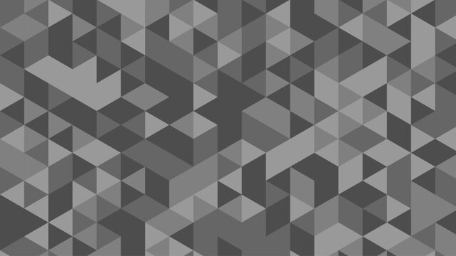 Abstract Gray Geometric Triangle Pattern Background with Minimal Modern Monochrome Design	

