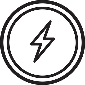 Powerful Storm Shield with Lightning Bolt Vector Icon for Security Alerts, Weather Protection, Emergency Response, Cybersecurity, Storm Warning Systems, Disaster Preparedness, Electrical