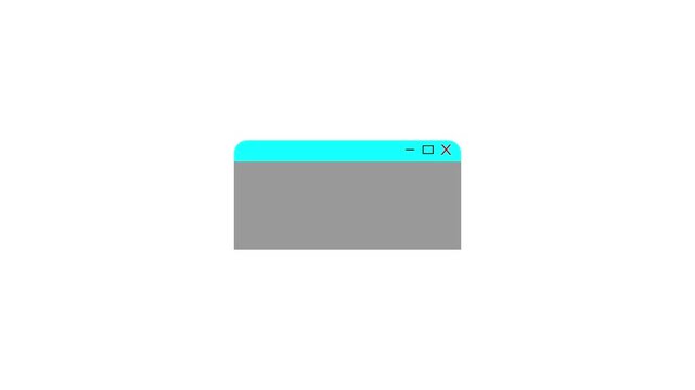 abstract software operating system window with title bar.