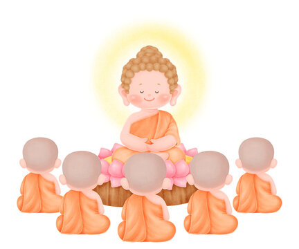 The Buddha delivered the Ovada Patimokkha