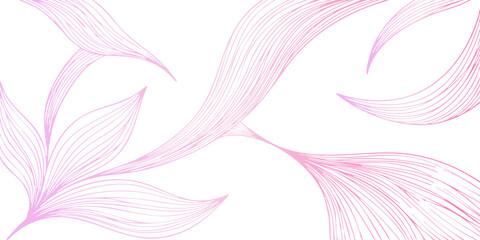 A soft purple and pink feather background with a light floral vector design, featuring a delicate wave pattern and abstract smoke texture © Kaosar